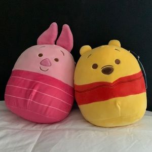 NWT Winnie the Pooh & Piglet 7” Squishmallow Bundle